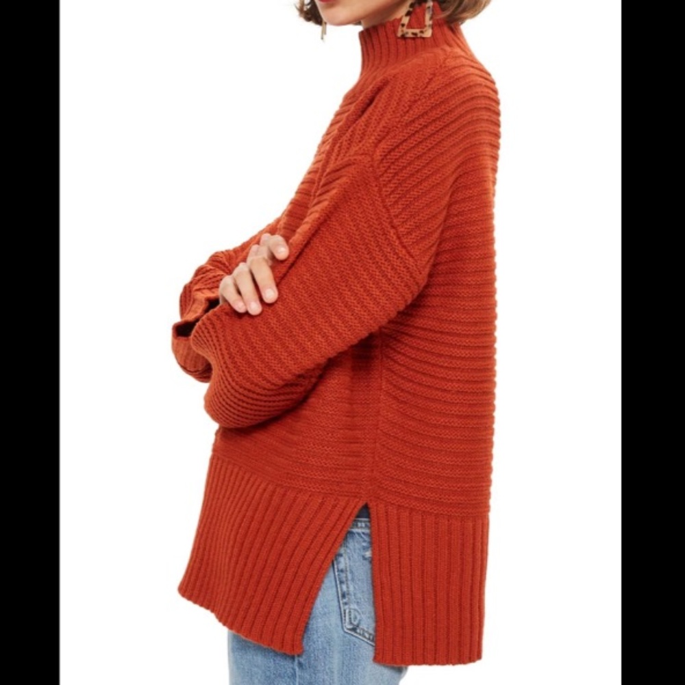 Topshop mock neck sweater